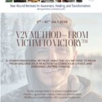 V2V Method From Victim to Victory retreat in Motta Camastra, transformational retreat July 2026 at Vista Alcantara.