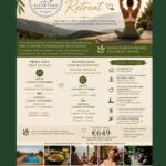 poster for a yoga retreat at Vista Alcantara