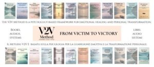 aposter with images of the V2V series book covers by author Venerina Conti