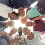 Participants at the breathwork retreat.