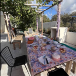 The breakfast table at Vista Alcantara